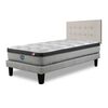 Cama Europea Simmons 1,5 Plazas Dreamer Plazasus Box + Respaldo Urban Arena