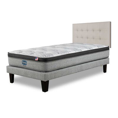 Imagen 2 del producto Cama Europea Simmons 1,5 Plazas Dreamer Plazasus Box + Respaldo Urban Arena