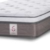 Cama Europea Rosen 1,5 Plazas New Style 6 + Respaldo Rachel