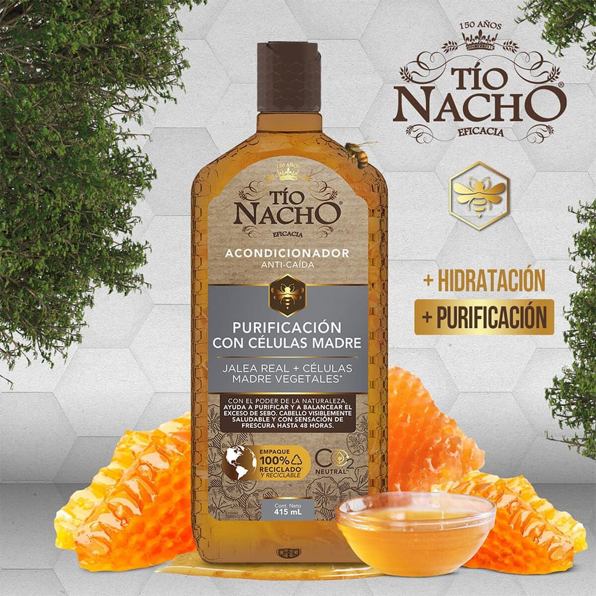 T&iacute;o Nacho Acondicionador Celulas Madre Vegetales 415 ml