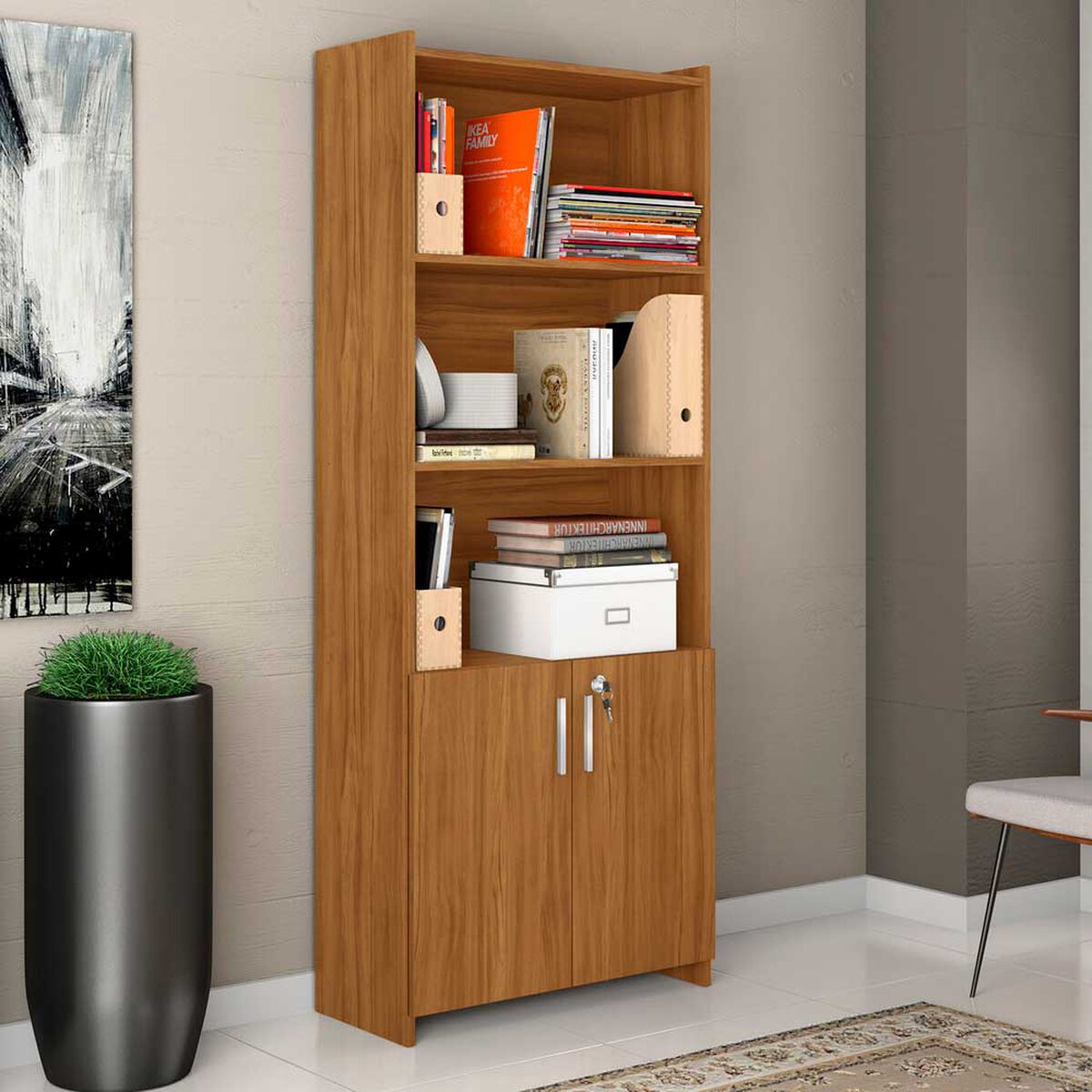 Librero Home Mobili Hilton Frejo Trend