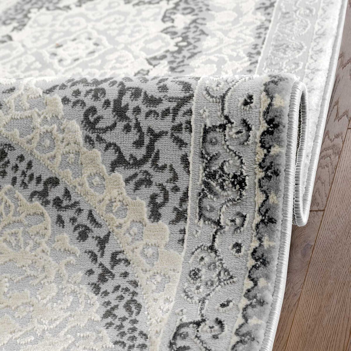 Alfombra de Pasillo Modalfo Babil Gris 70 x 230 cm