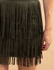 Falda Suede Mini Flecos Mujer Zibel