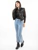 Parka Puffa Ecocuero Sin Mangas Mujer Fiorucci