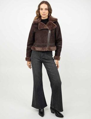 Imagen 2 del producto Chaquera Aviadora Mujer Soviet Cafe, Negro