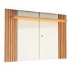 Panel TV Roca Iguapé Hasta 75" Blanco Roble