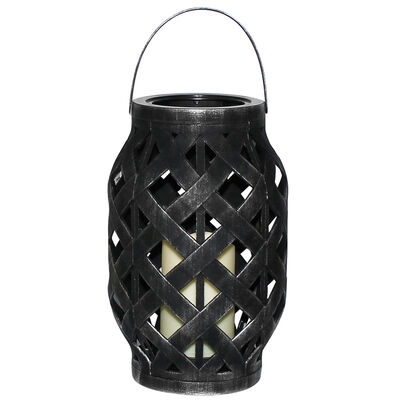 Fanal Plástico Con Vela Led