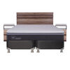 Box Spring CIC Base Dividida King Ortopedic Advance + Respaldo + 2 Veladores