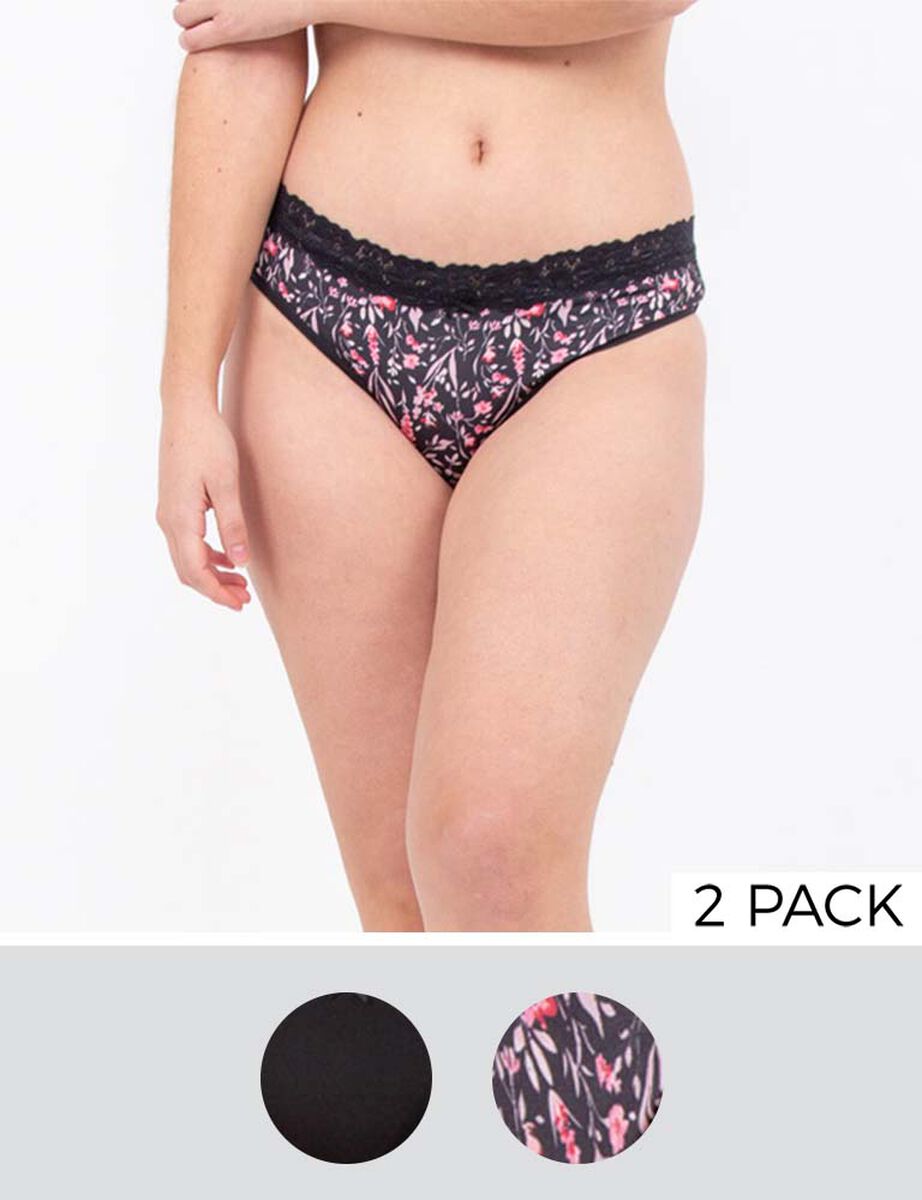Pack 2 Calzones Bikinis Mujer Zibel