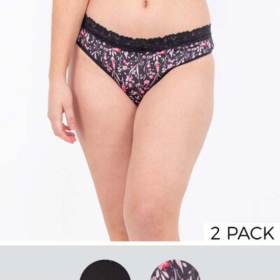 Pack 2 Calzones Bikinis Mujer Zibel