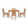 Juego de Comedor CIC Kansas 4 Sillas Roble