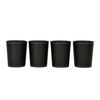 Juego de 4 Cachos Eco Cuero Negro Simplit