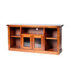 Rack TV Muebles Hema Berlin Hasta 50" Nogal Vidrio