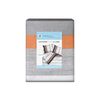Juego de Sábanas American Family 144 Hilos King Franjas Gris