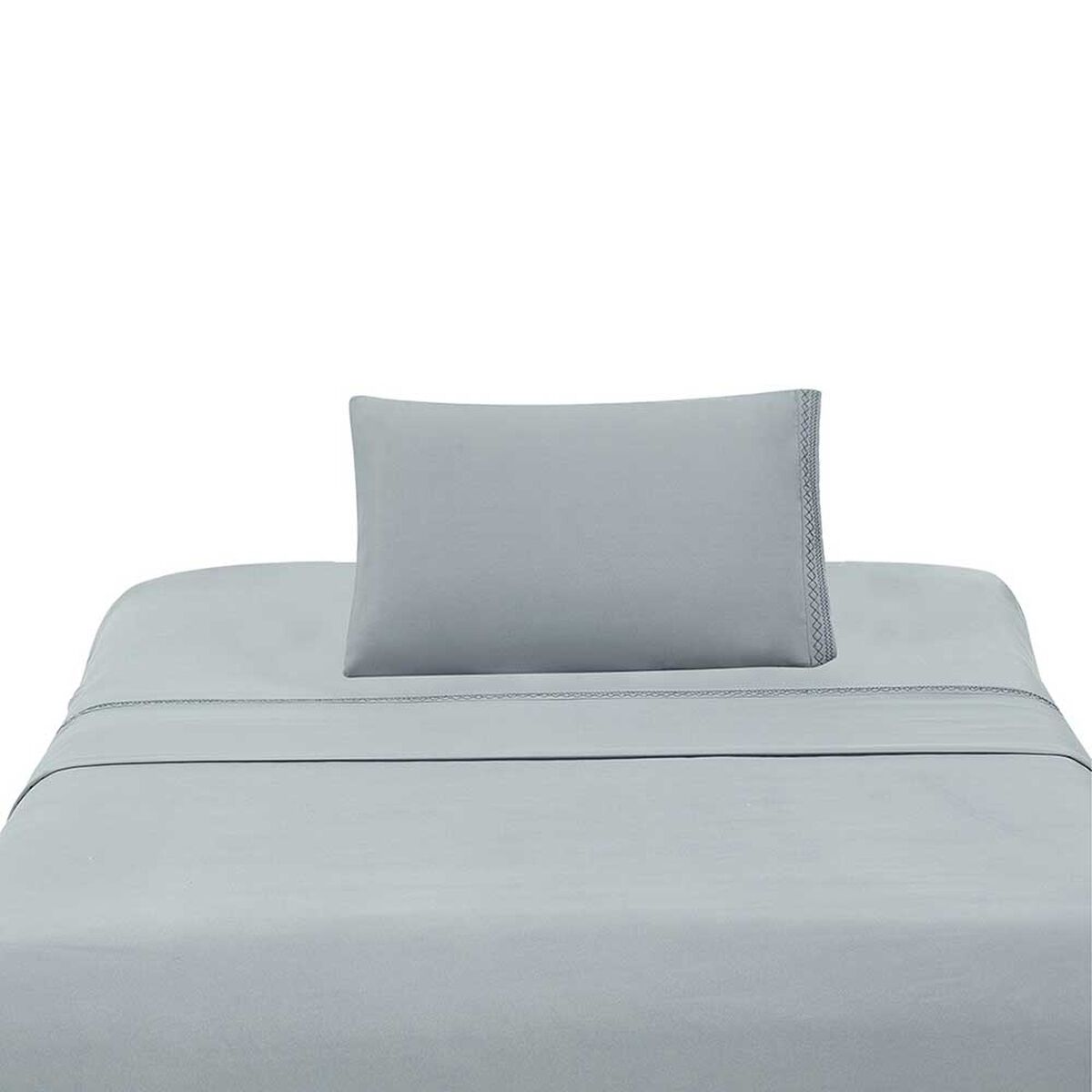 Juego de Sábanas Illusions 1,5 Plazas Broderie Gris