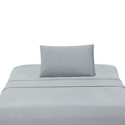 Juego de Sábanas Illusions 1,5 Plazas Broderie Gris