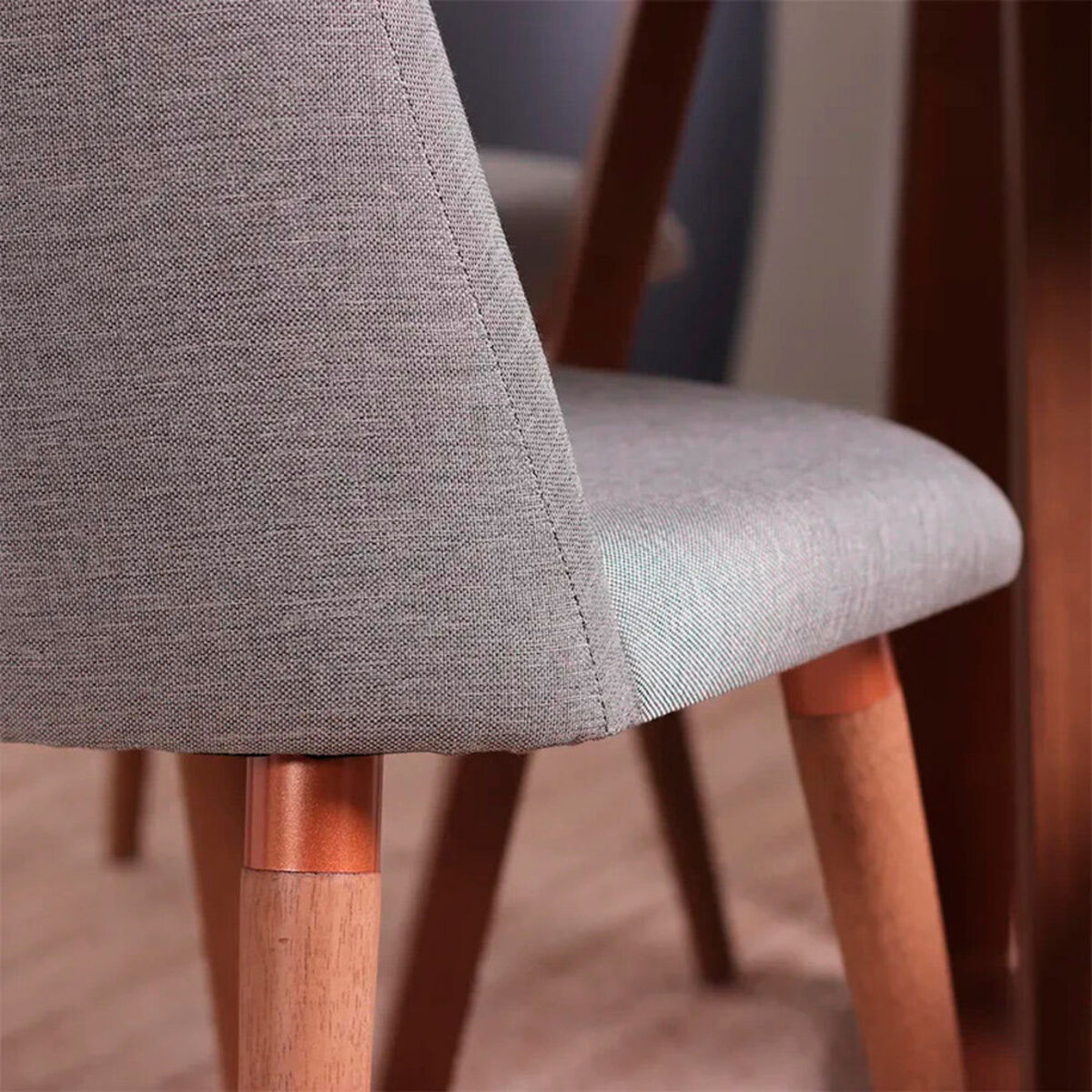 Juego de Comedor Decocasa Bennet 6 Sillas Gris