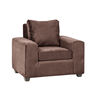 Juego de Living Innovamuebles Kahlo Sofá 3 Cuerpos + Dos Sillones 1 Cuerpo Chocolate
