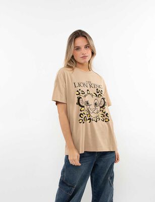 Imagen 1 del producto Polera Dibujos Animados Manga Corta Mujer Icono Camel