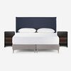 Respaldo + 2 Veladores Rosen 2 Plazas Maurice Azul