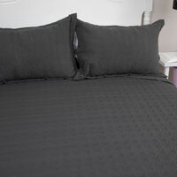 Quilt Doral King Negro Velvety