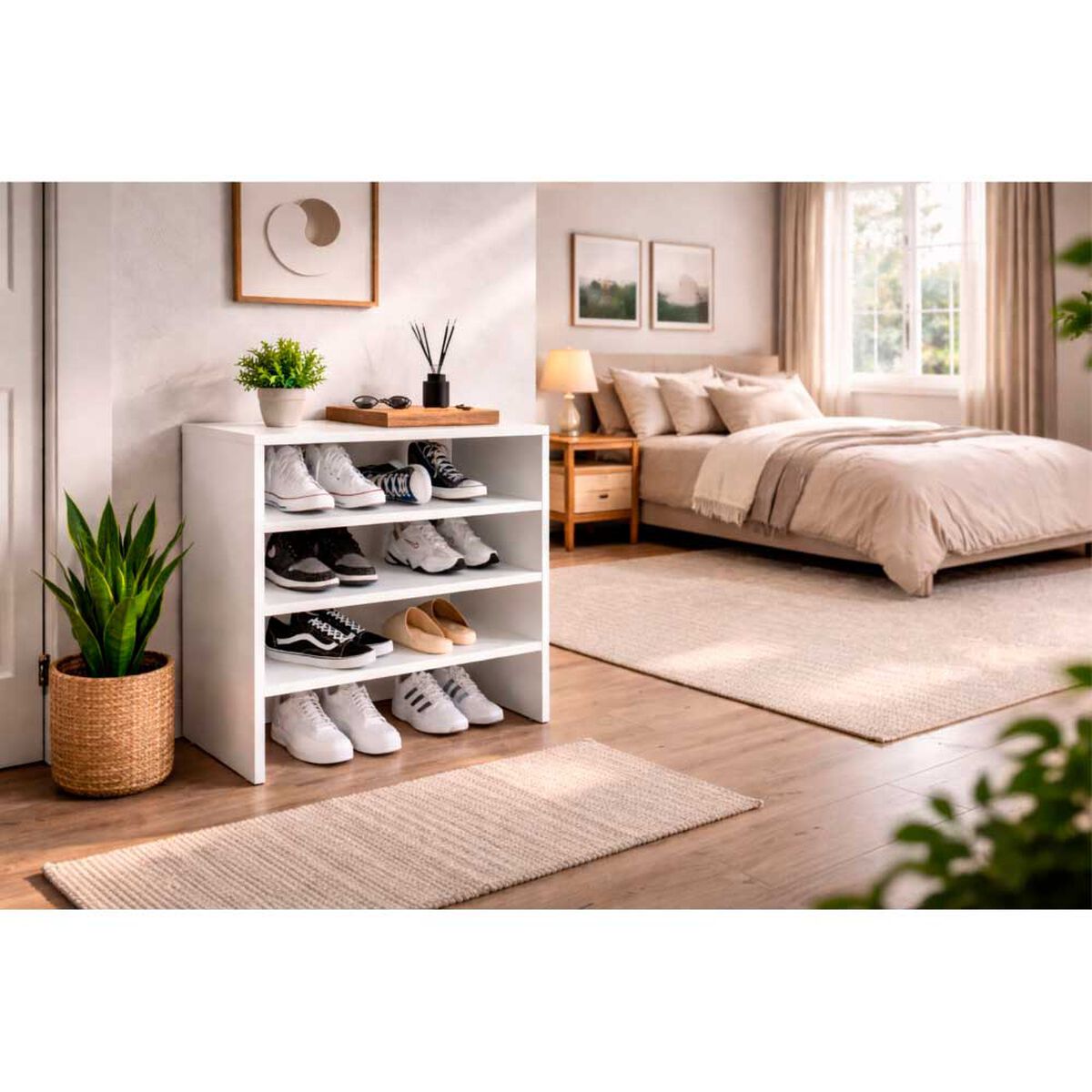 Zapatero Tuhome 3 Repisas Z-72 Blanco
