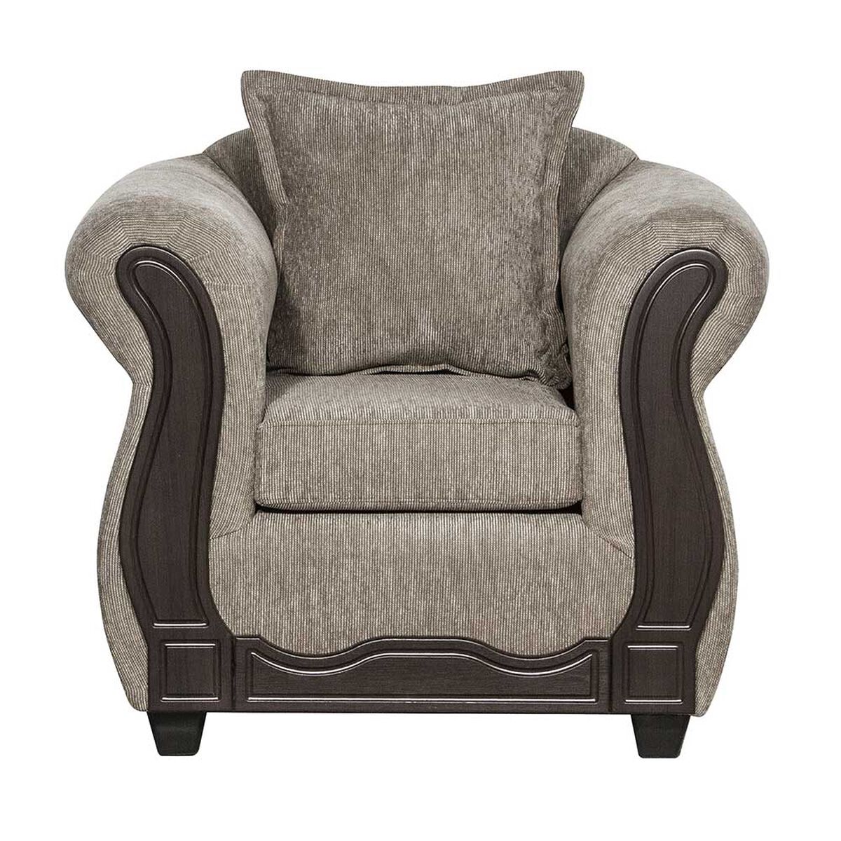 Juego de Living Black Factory Barcelona Sofá 3 Cuerpos + Dos Sillones 1 Cuerpo Beige