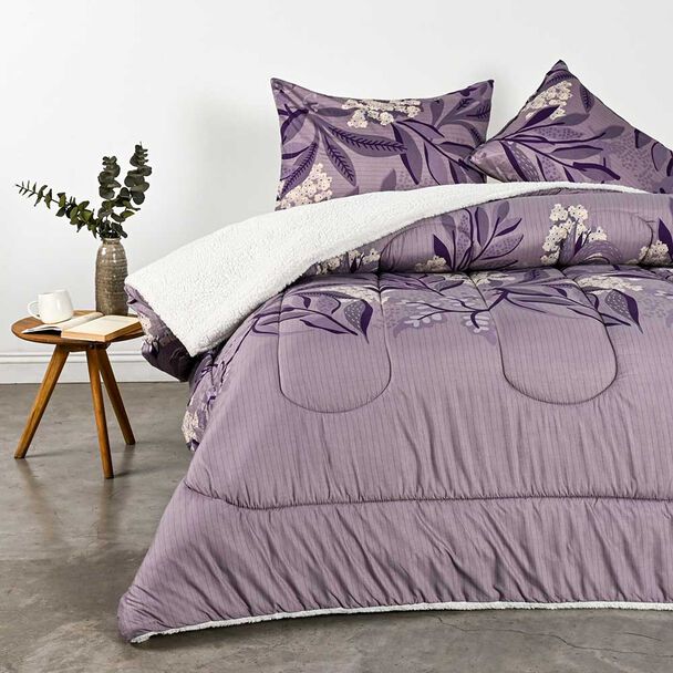 Plumón American Family King Ninfa Morado