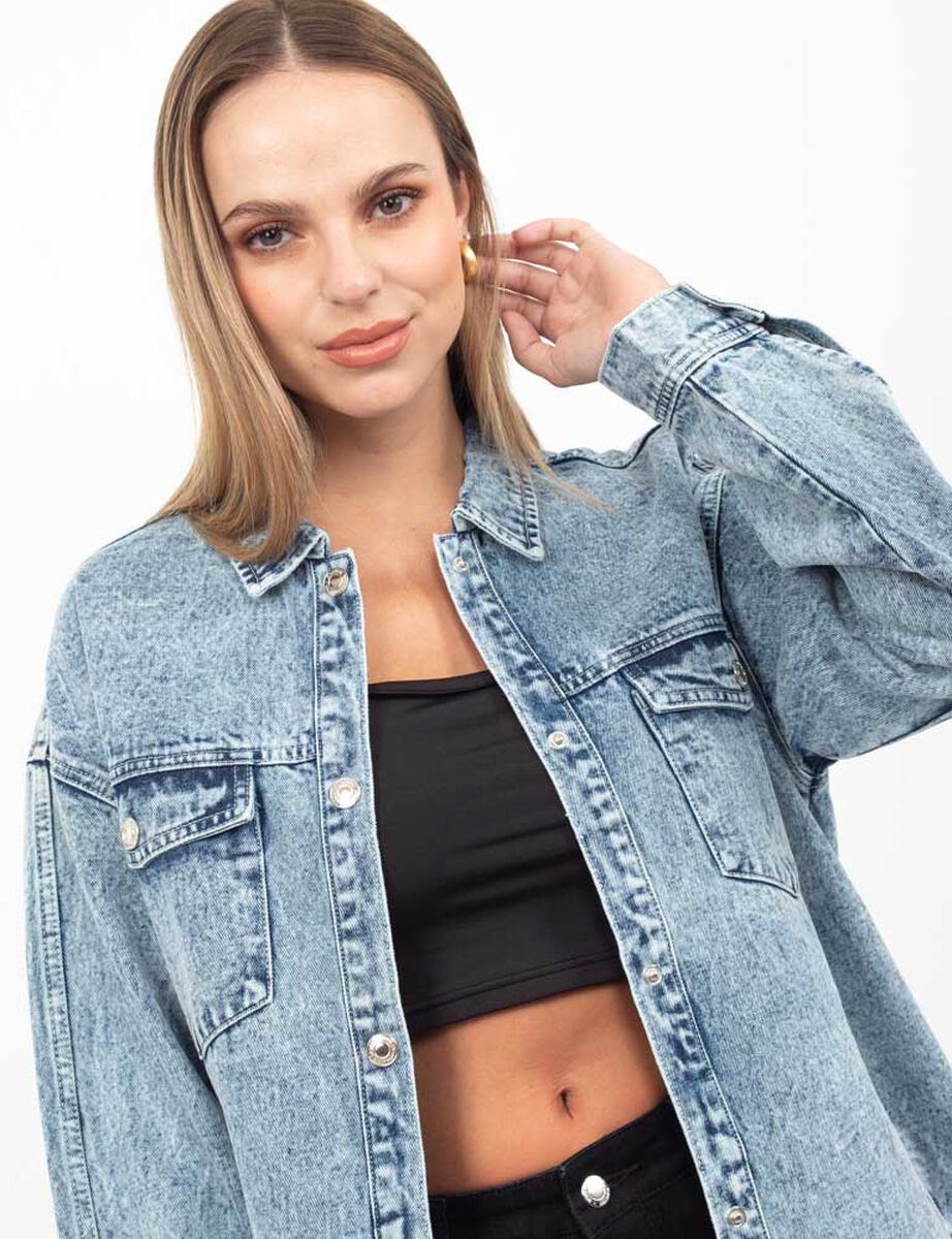 Chaqueta De Algodón Oversized Mujer Fiorucci