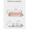 Bañera Plegable con Cojín y más Accesorios Rosada Lubabycas