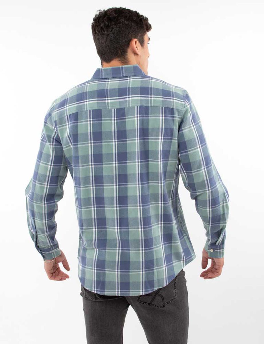 Camisa Tartán Manga Larga Hombre Cutback