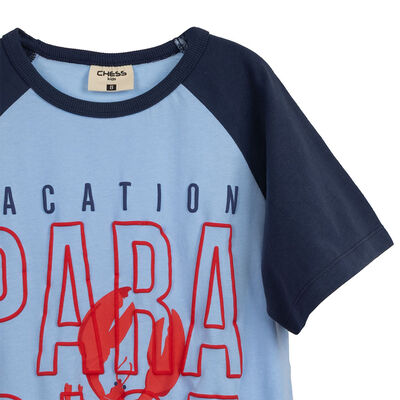 Imagen 2 del producto Polera Manga Corta Niño Chess Navy, Petroleo, Rojo