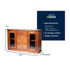 Buffet Muebles Hema Berl&iacute;n Nogal Vidrio