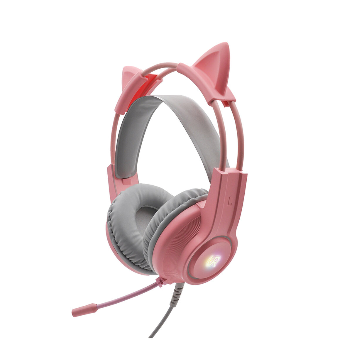 Audífonos Gamer Urbano AU0027 Rosado con Orejas