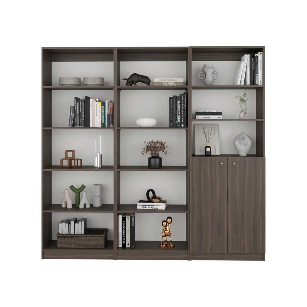 Set 3 Estantes Tuhome Home E 2 Puertas Milan