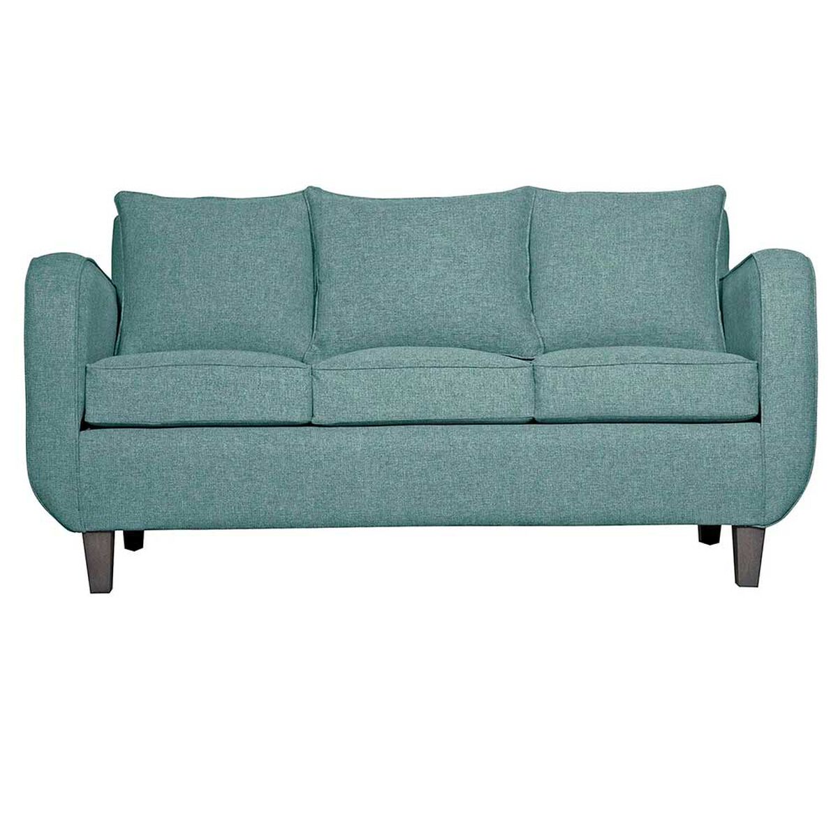 Juego de Living Ruzam Mobel Cronos Sof&aacute; 3 Cuerpos + Dos Sillones 1 Cuerpo Lino Agua