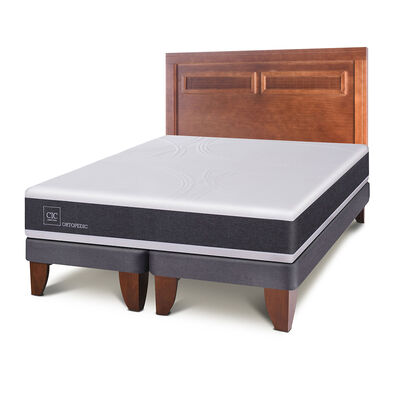 Imagen 2 del producto Cama Europea CIC Base Dividida 2 Plazas New Ortopedic + Respaldo Milán