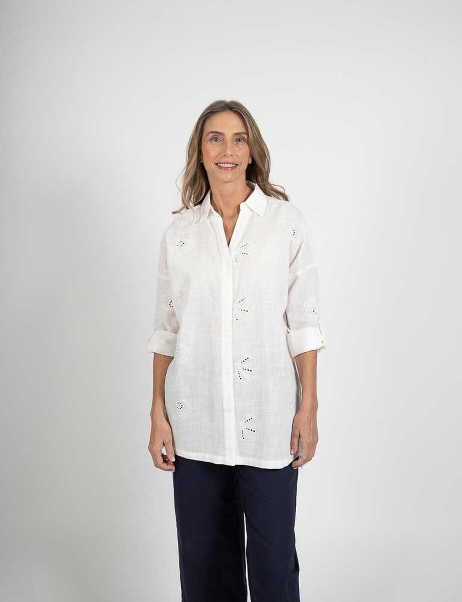 Blusa Algod&oacute;n Manga Larga Mujer Portman Club