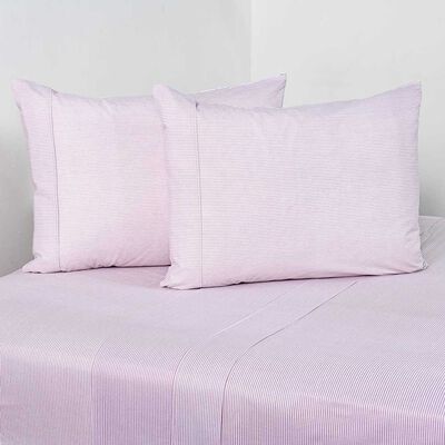 Imagen 1 del producto Juego de Sábanas Elements & Co 2 Plazas 144 Hilos Stripe Mauve