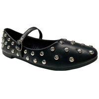 Zapato Vestir Clásico Mujer Icono Multicolor, Negro