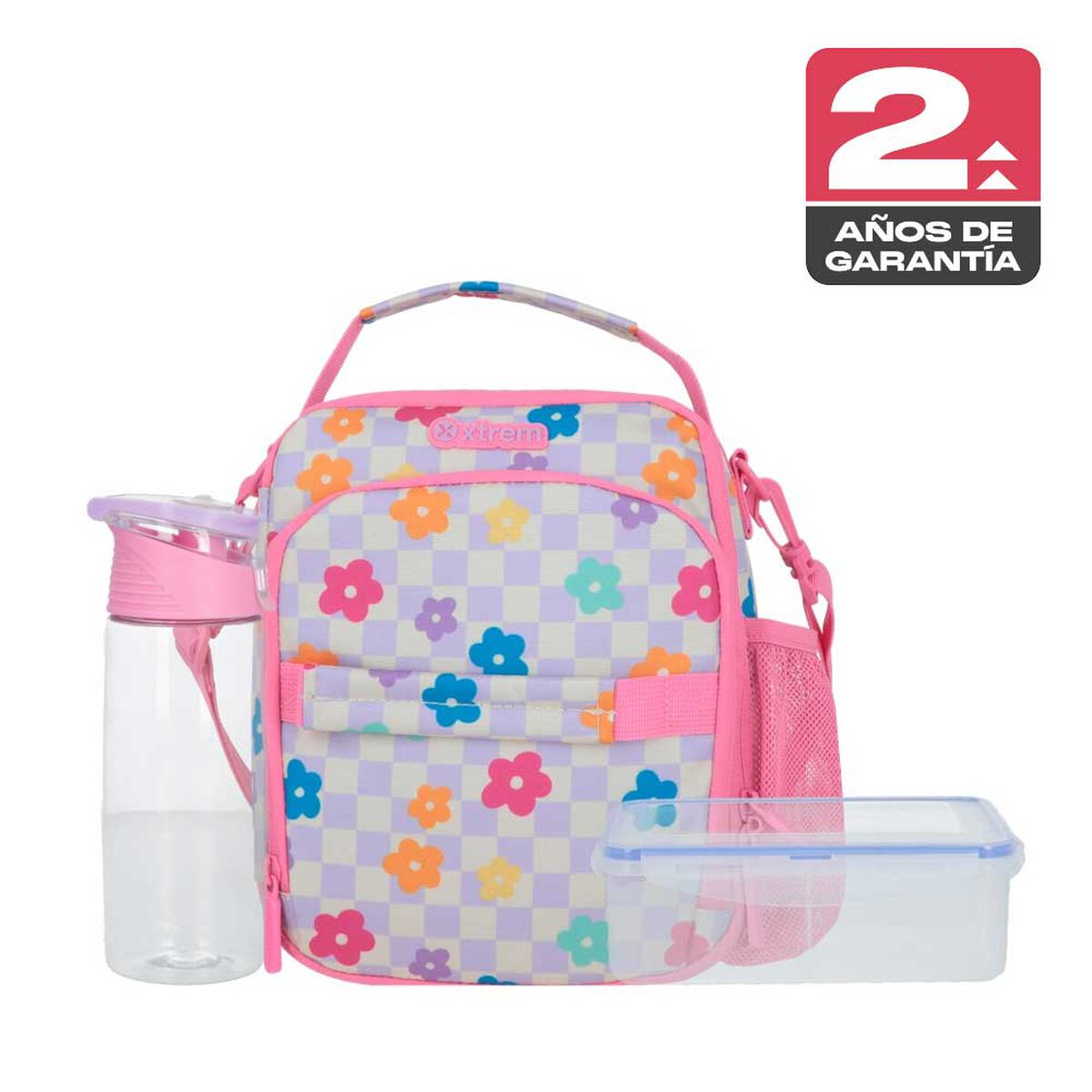 Lonchera T&eacute;rmica Xtrem Lunch-Pack 6XT Flores Rosado