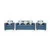 Juego de Living Almore Paris Sof&aacute; 3 Cuerpos + Dos Sillones 1 Cuerpo Azul
