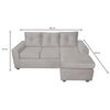 Sofá Seccional Muebles MPR Azalea 3 Burdeo
