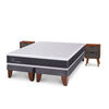 Cama Europea CIC Base Dividida 2 Plazas New Ortopedic + 2 Veladores Niger