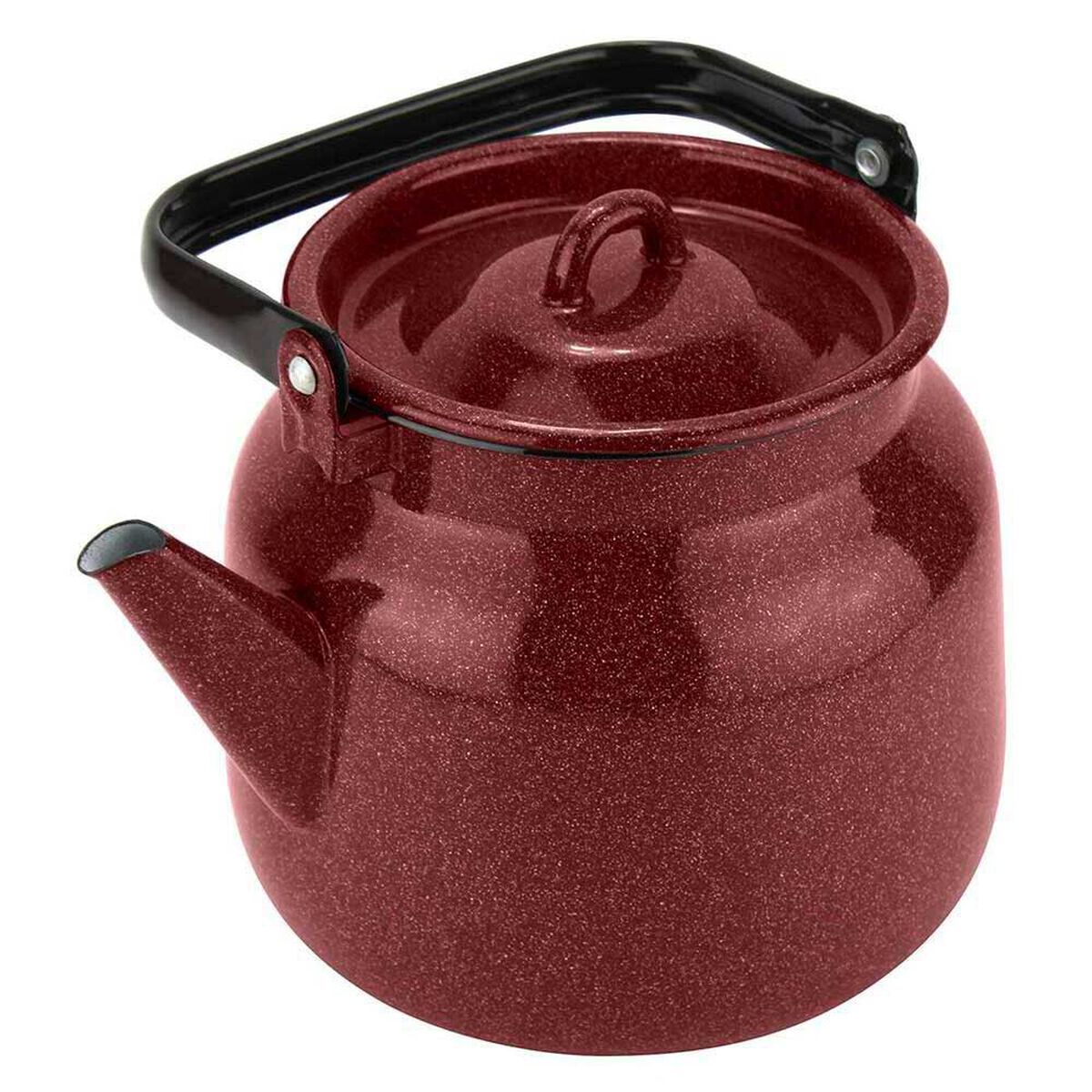 Tetera de Acero Vitrificado Fantuzzi Fundo Rojo 3,5 lt