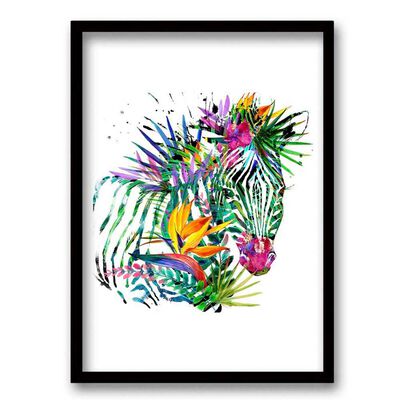 Imagen 1 del producto Cuadro Decorativo Retela Zebra Color 50 x 35 cm