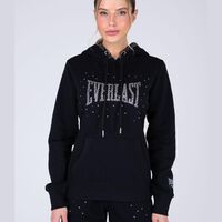 Polerón Hood Sport Mujer Everlast Negro, Arena