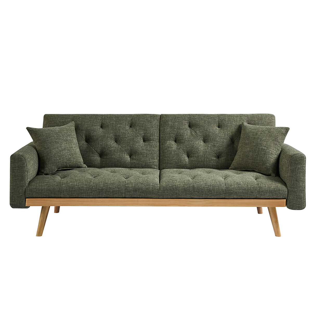 Sofá Cama Casanova Kara 3 Cuerpos Verde