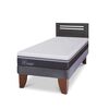 Cama Europea CIC 1,5 Plazas Ortopedic Advance + Respaldo Munich