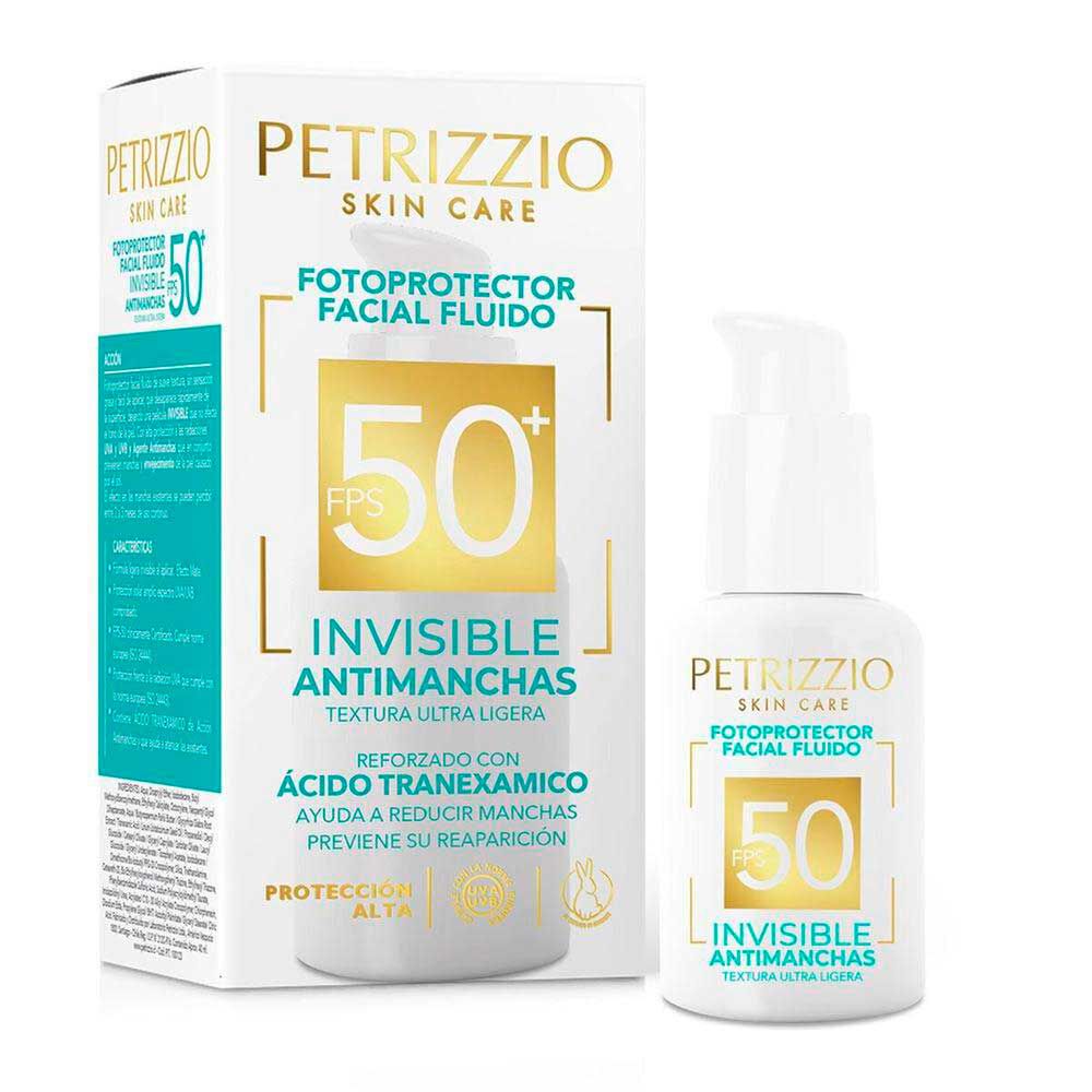 PETRIZZIO Protector solar rostro antimanchas invisible FPS50